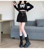 High-Waist Brown Suede Plush Pencil Skirt for Plus-Size Women - Versatile A-Line, Slimming, Short Skirt for Spring & Autumn