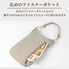 Smartphone Pouch for Shoulder Phone Black [HanaRo] Women, 2-Way Case, Case,