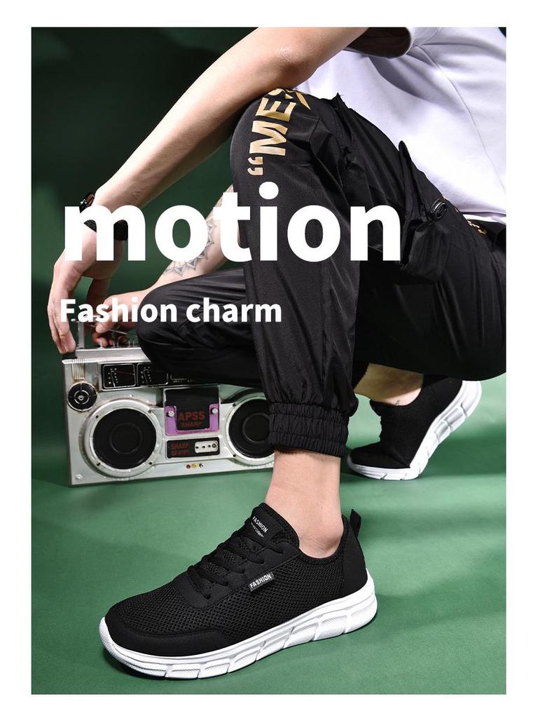 Men's Plus Size Slip-On Mesh Summer Sports Casual Shoes