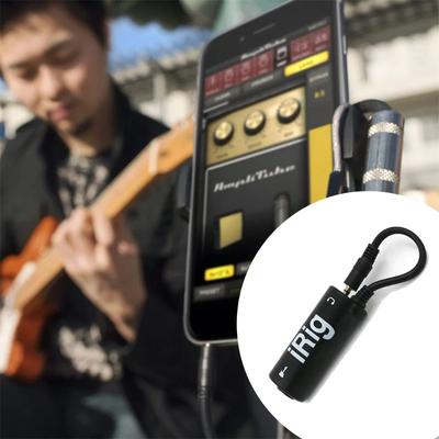 3.5mm Guitar Audio Cable Adapter for IPhone 5 6 IPad IRIG Effects Interface Music Recording Playback Connecting Instrument Phone