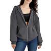 Women's Zipper Hoodie Long Sleeve Sports Jacket Pocket Clothing Fashion Apparel
