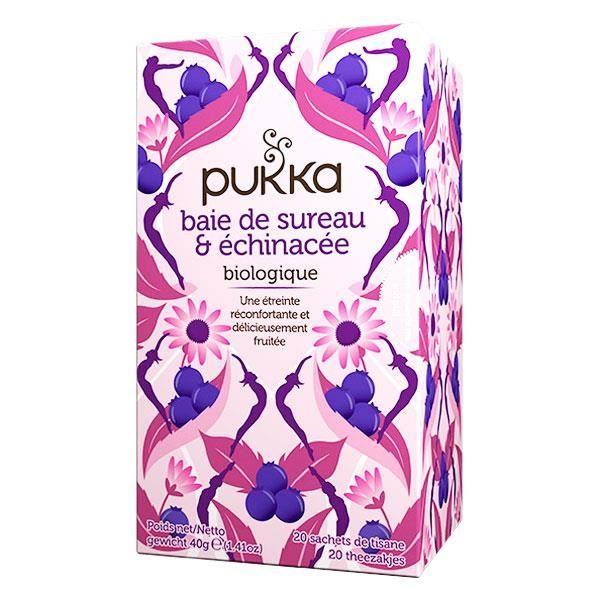 Pukka Tisane Ayurvédique Baie de Sureau et Echinacée 20 sachets