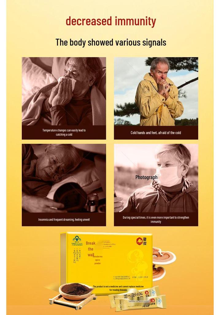 Yue Wei Ganoderma Spore Powder: Immune-Boosting, Nutritional Gift Box