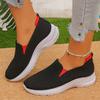 Women's Casual Flats, Breathable Knit Mesh Upper, Soft, Lightweight Shoes