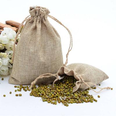 Confezione Regalo Bomboniera Sacchetti di Caramelle Sacchetto Coulisse Regalo Sacchetto di Iuta Lino Naturale Sacchetti Regalo di Iuta Con Manici