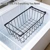 4pcs Freezer Organizer Bins Chest Freezer Storage Baskets with Handles for Sort Frozen Meats Food