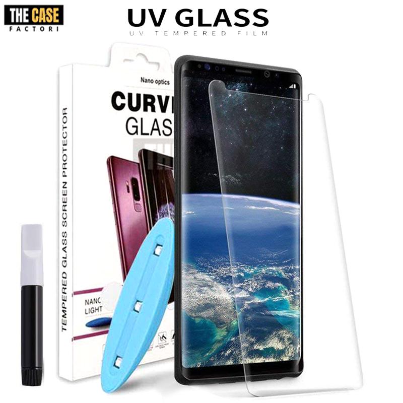 

TCF Nano UV Light Full Glue Liquid Curve Tempered Glass for Samsung Galaxy S9 / S9 Plus Clear-Samsung Galaxy S9 P