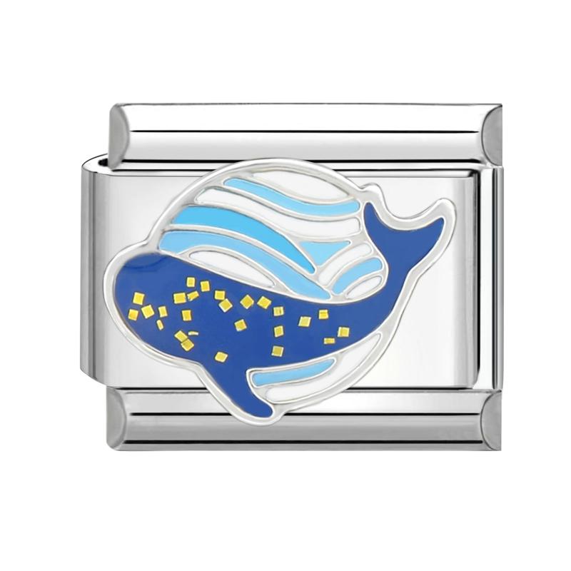 Zale Charm Italian Albastru Carouri Fluture Ochi de Diavol Flori Pisică Inimă Se Potrivesc Brățară Oțel Inoxidabil 9mm Femei DIY Făcut Cadouri