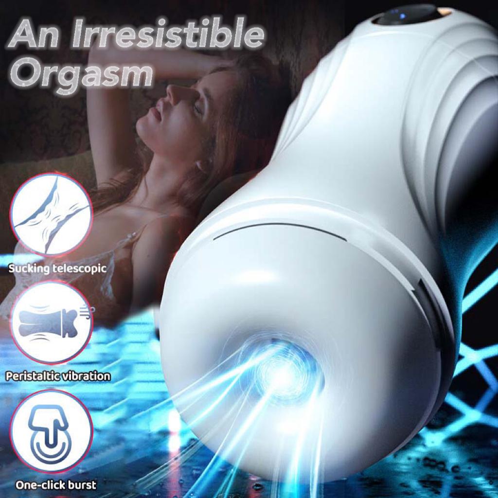 Male Masturbator Toys Automatic Sucking Masturbation Cup For Men Deep Throat Oral Vagina Suction Blowjob Vibrating Sex Toys