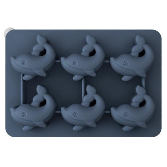 

Поднос с крышкой Форма для льда в виде дельфина 6 ячеек Не содержит БФА Легкое извлечение Кубик льда