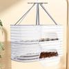 Foldable Fly-Proof Drying Net for Fish and Vegetables