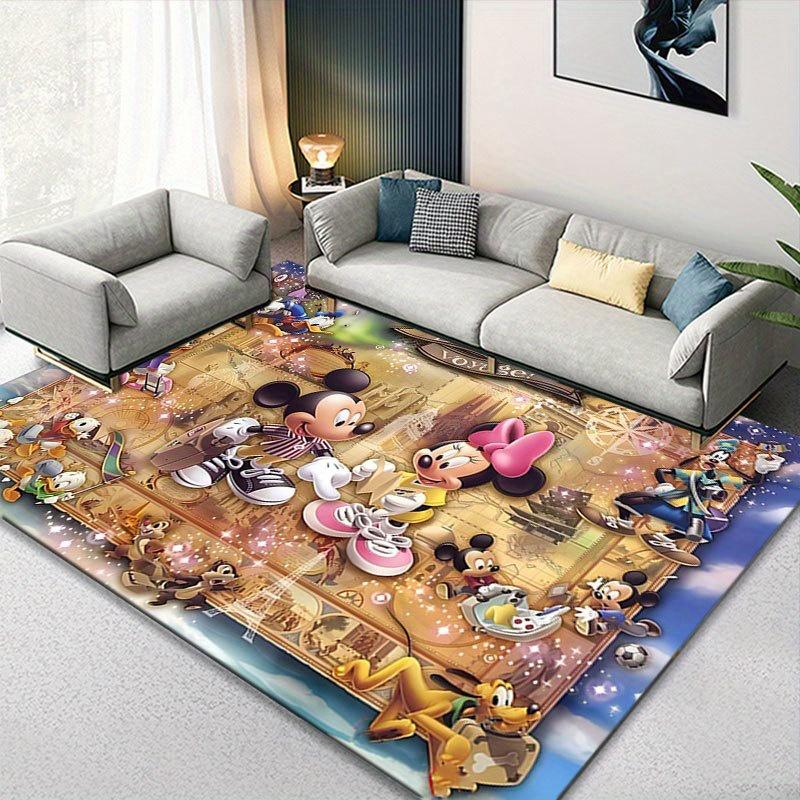 1pz Tappeto Disney Topolino e Minnie Tappeto Area Tappeto Antiscivolo Lavabile a Mano Tappetino per Pavimento Adatto per Soggiorno Camera da Letto Decorazioni per la Casa