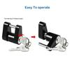 Dia 1/4" Car Trailer Tow Boat RV Truck Van Hitch Hauling Coupler Lock +2 Key Set