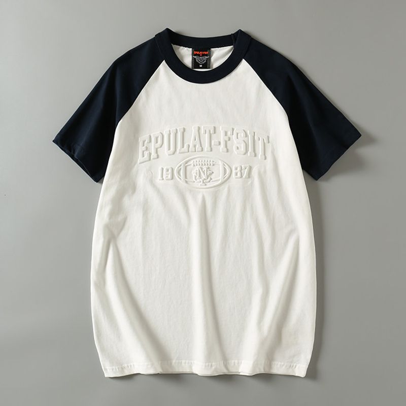 Foreign Trade Tail Goods Clearance of Original Order Round Neck Short-Sleeved T-shirt