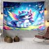 Rainbow Unicorns Garden Tapestry, Unique Design Tapestry, Wall Decor for Bedroom,Livingroom, Playroom,Heartwarming Fan Holiday Gifts