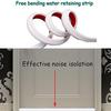 1pc 2m/78.74in Water barrier strip, bathroom, kitchen, bathroom, bendable self-adhesive