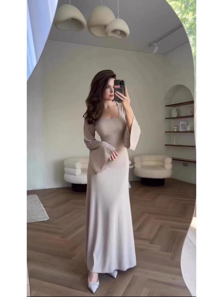 Women's 2024 Spring/Autumn Long-Sleeve Loose Casual Professional Dress