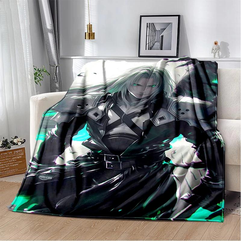 New Style Cloud Tifa Aerith Final Fantasy Games Sephiroth Blanket,Soft Throw Blanket for Home Bedroom Bed Sofa Cover Kids