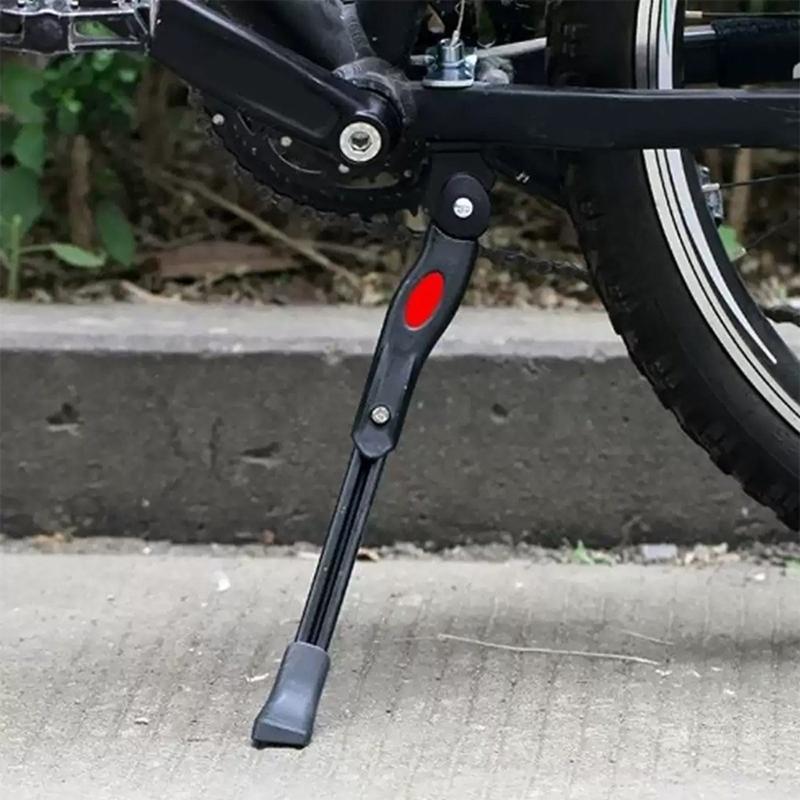 Adjustable Aluminum Alloy Motorcycle Bicycles Kickstand With Height Adjustment And Anti Slip Base For Stable Parking On Any Terrain