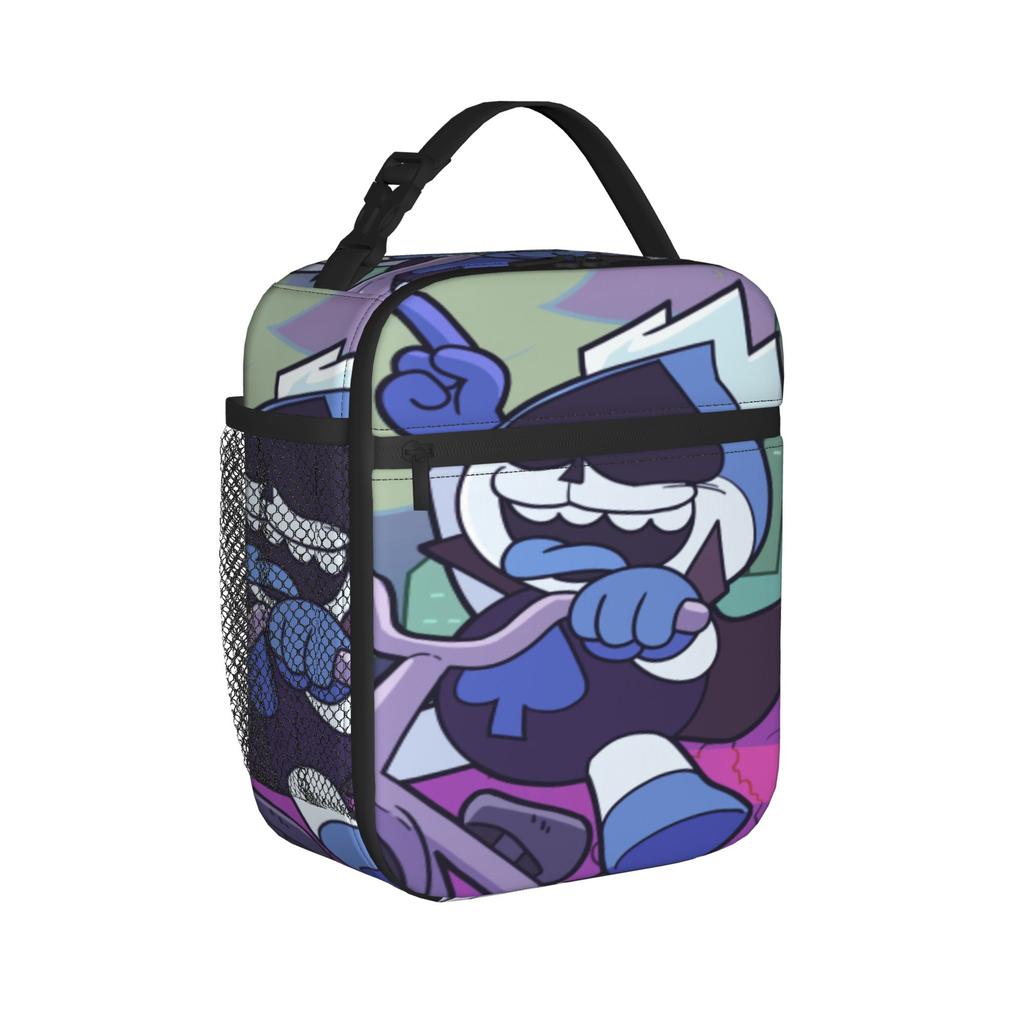  Lancer Face  Thermal Insulated Lunch Bags for Travel  Reusable Bento Box Men Women Cooler Thermal Lunch Box