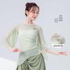 Women's Flying Sleeve Mesh Dance Top: Chinese Dance Costume