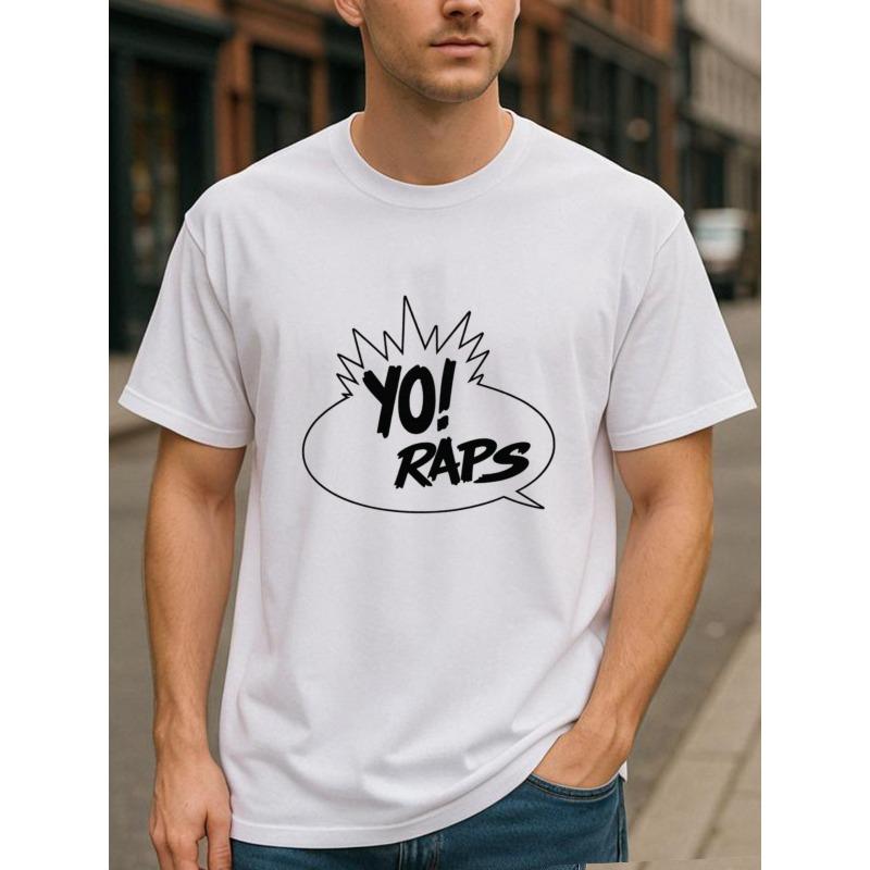 

Европейские размеры Мужская футболка в стиле Hip-Hop с принтом буквы А - Дышащая повседневная футболка с коротким рукавом и круглым вырезом с граффити-дизайном на груди и спине S белый