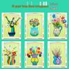 Kids' DIY Pipe Cleaner Flower Bouquet Kit - Ideal for Kindergarten Crafts & Holiday Gifts