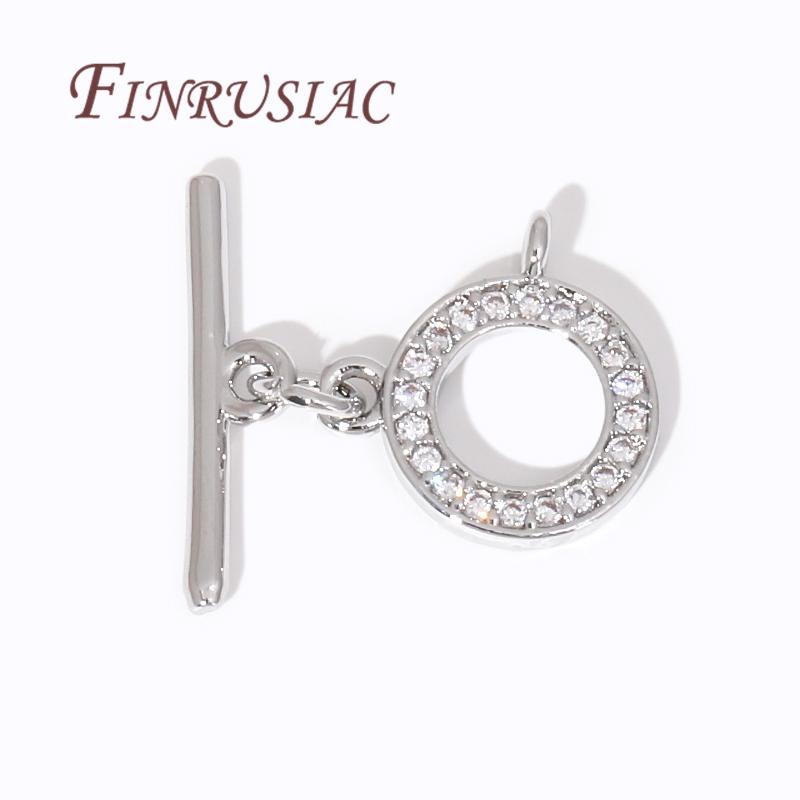 18K Gold Plated OT Clasps Bracelet Toggle Clasp Connectors For DIY Bracelet Necklace Jewelry Making Supplies Findings Wholesale