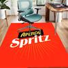 Aperol Spritz Polyester Carpet, Soft Indoor Mat for Office Chair, Living Room, Computer Desk - Decorative Home Office Rug Design