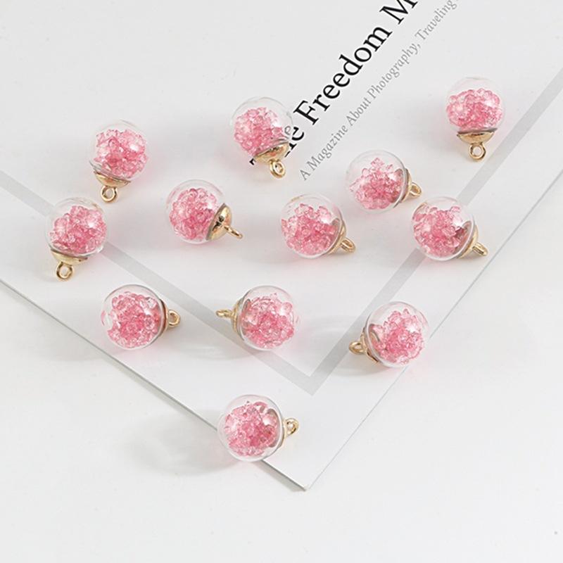 15*21mm 10szt/partia Gwiazdka Cekin Kryształowa Szklana Kula Stopowy Haczyk Puste Szklane Koraliki DIY Tworzenie Biżuterii Naszyjnik Wisiorek Kolczyki Akcesoria Biżuteryjne