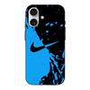 Iphone 16 Plus Case Nike Logo Color Black and Blue