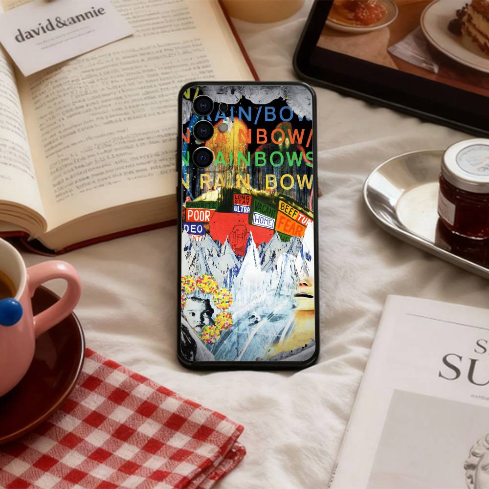 R-Radiohead In Rainbows   Phone Case For Samsung S 25,24,23,22,30,21,10,9,Ultra,Plus,Lite,FE,4,5 G Soft Black Case