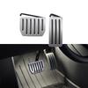 TPARTS Aluminum Self Flip Lock Performance Pedal Set Accelerator Brake Pedal Cover for Tesla