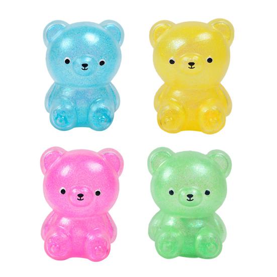 

1/4 шт. Игрушка-сдавливание в виде медведя из мультфильма, медленный отскок, мягкая TPR, снятие стресса, тревожности, портативная, для детей, подростков, взрослых, красочные игрушки-животные, сенсорная игрушка-непоседа 4pcs