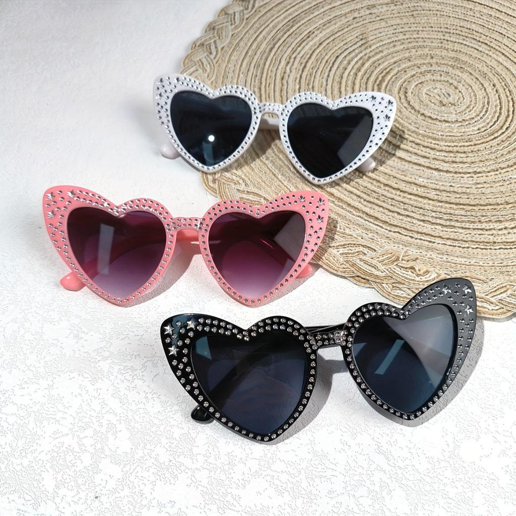 Star Heart Shaped Love Sunglasses Women Party Favors Vintage Party Glasses Holiday Beach Sun Glasses