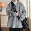 Hooded Sweater, Men's Autumn and Winter Ins, Gentle Wind, Soft and Waxy Short Jacket, Loose and Lazy Warm Knit