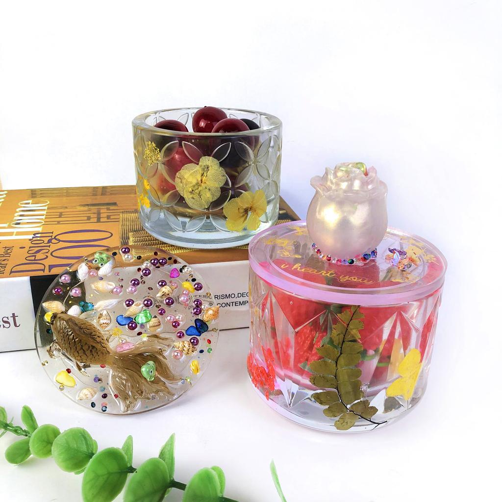 Kristall Silikonform für DIY Blumentopf Tropfenkleber Atemberaubende Dekorationen Form zur Herstellung für Bastelbegeisterte