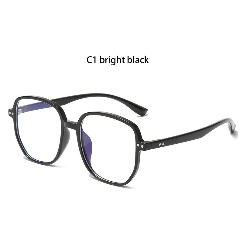 Anti-Blue Light Glasses Large Frame Square Eyewear Women Men High Quality Daily Eyeglasses Blue Light Blocking Man Lady Eyeglas
