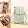 Dotykový mobilní telefon Dámské tašky Měkké kožené peněženky Kabelky do ruky Crossbody tašky pro ženy Malá kabelka Levné dámské tašky