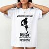 Weekend Forecast Rugby Sports TShirt Funny Drinking Player Sarcastic Tee
