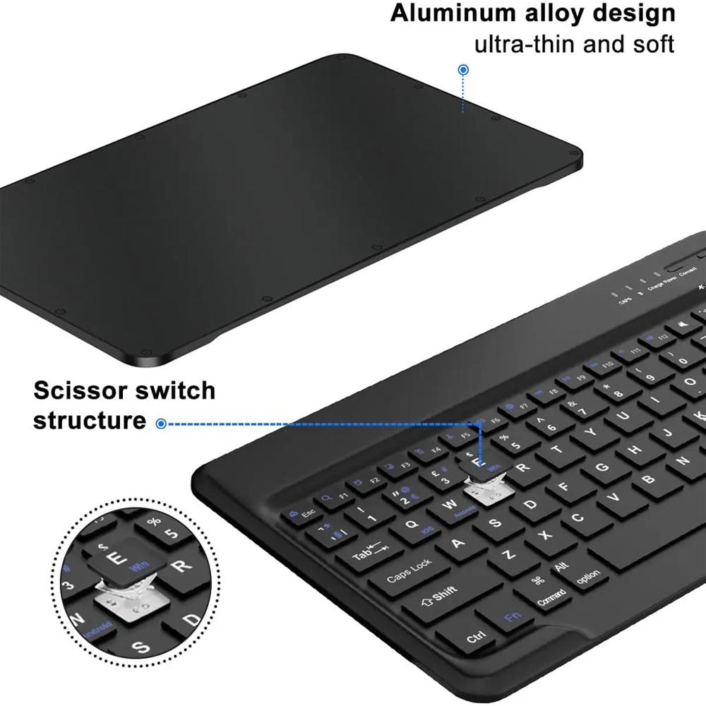 Etui do Redmi Pad 2 Pro 12.1/Redmi Pad Pro 12.1 cala, Pokrowiec z klawiaturą Bluetooth dla POCO Pad 12.1 cala