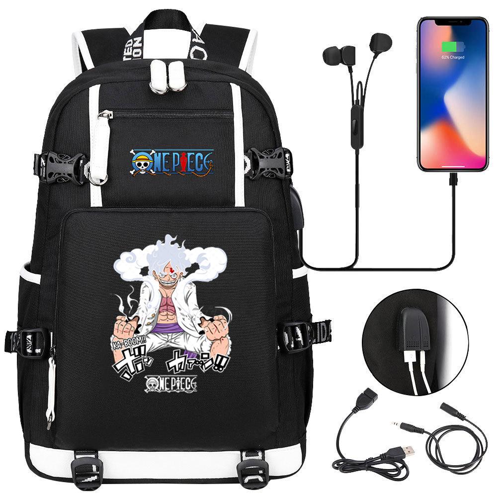 One Piece King Fashion Backpack Personalized Printing Youth Leisure Travel Cross-border Multifunctional Large Capacity Student School Bag