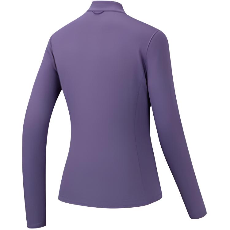 Anta Outdoor Series Stand Collar Pullover Casual Long Sleeve Knit Top Women tops 962546403-3