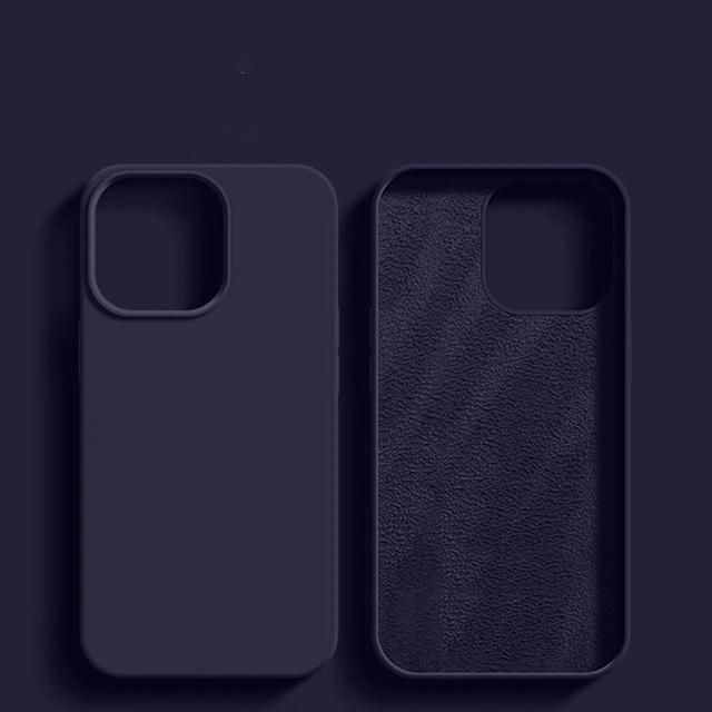 Original Liquid Silicone Phone Case For APPLE iPhone 11 13 12 14 15 Pro Max Cases For iPhone 15 Plus Shockproof Protective Cover