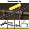 Thread Restorer File Sturdy Rustproof Carbon Steel Pitch Gauge File Multifunctional High Hardness Thread Repair Tool Restorer
