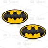Universal 3D Chrome Metal Bat Symbol Emblem Car Styling Side Badge Tail Badge Auto Body Sticker Auto Exterior Accessories