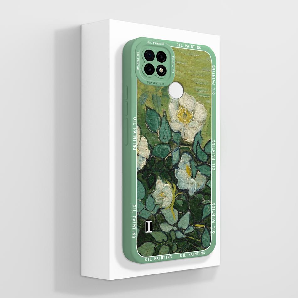 For Realme C21 C21Y C25 C25Y C25S Case Soft Liquid Silicone Phone Housing For Realme C 21 C 25 Anti Drop Artistic Back Covers