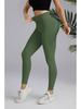 High-Waist Tummy Control Peach Hip Nude Yoga Pants - Breathable, Solid Color for Women