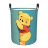 Custom Winnie Pooh Teddy Bear Laundry Basket Foldable Large Clothes Storage Bin Baby Hamper