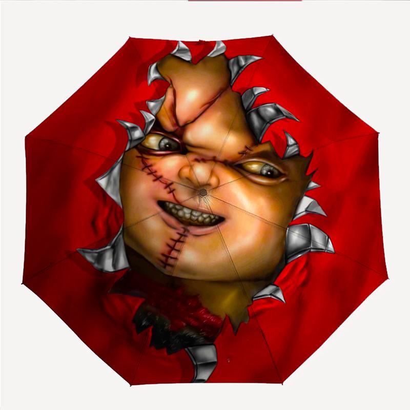 Chucky Fashionable Automatic Opening/Closing Folding Umbrella. Portable and Foldable, Ideal for Gift, Travel, and Daily Use.